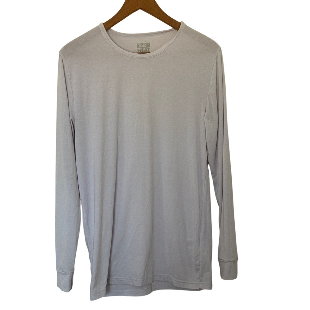 32 Degrees Heat Womens Long Sleeve Shirt‎ White Base Layer Medium